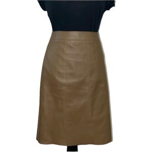 WORTH New York leather skirt